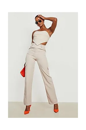 Boohoo Tall Pocket Detail Wide Leg Cargo Pants