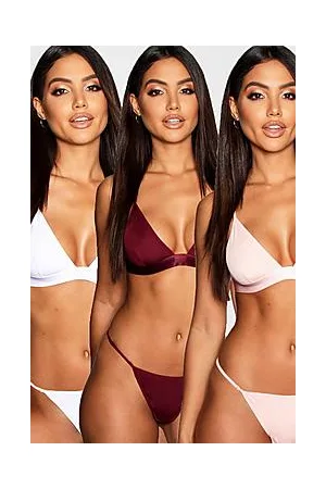 Boohoo 3 Pack Triangle Bralette