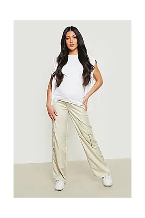 Boohoo Maternity Wide Leg Cargo Trousers