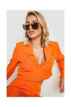 Boohoo Cropped Tailored Blazer