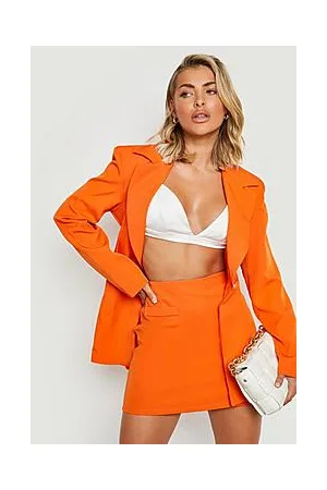 Boohoo Low Rise Tailored Micro Mini Skirt