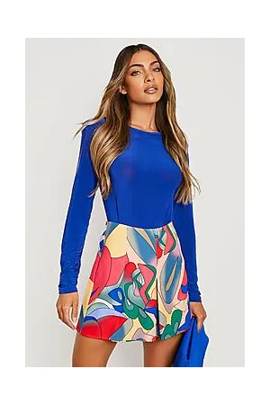 Boohoo Abstract Woven Tailored Short