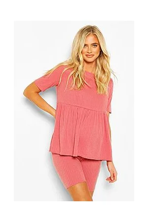 Boohoo Maternity Smock & Short Loungewear Set