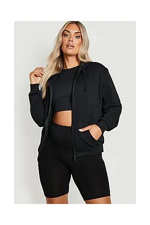 Boohoo Plus Zip Through Basic Hoodie