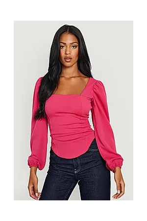 Boohoo Tall Long Sleeve Corset Top
