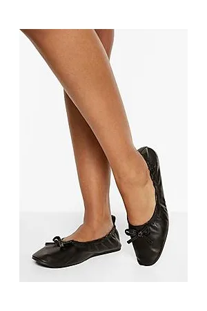 Boohoo Ruch Detail Ballet Flats