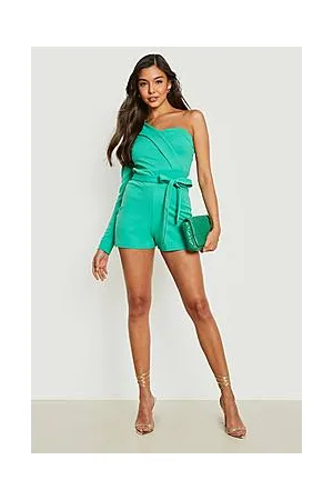 Boohoo Asymmetric Tailored Playsuit