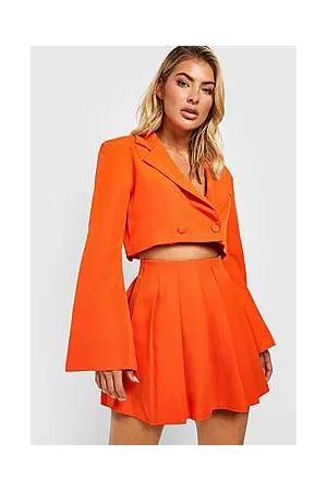 Boohoo Pleated Micro Mini Tailored Skirt