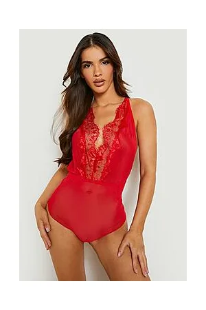 Boohoo Lace Strappy Teddy