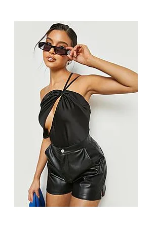 Boohoo One Shoulder Cut Out Bodysuit