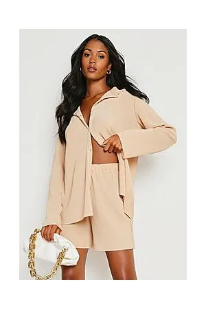 Boohoo Tall Plisse Shorts