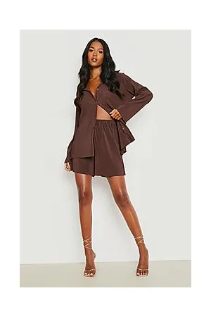 Boohoo Tall Plisse Shorts