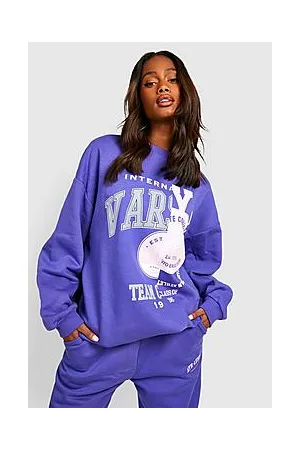 Boohoo Spliced Varsity Oversized Sweatshirt