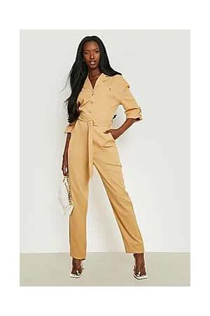 Boohoo Woven Utility Jumpsuit
