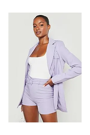 Boohoo Tall Belted Tailored Shorts