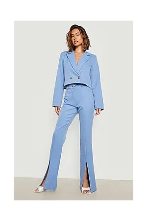 Boohoo Slim Fit Split Front Tailored Trousers