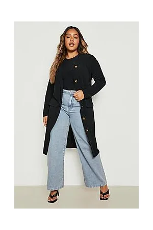 Boohoo Plus Relaxed Fit Duster Trench