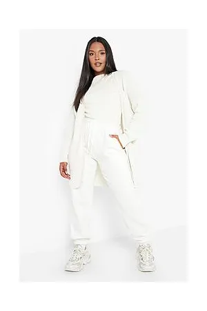 Boohoo Plus Recycled Edge To Edge Cardigan