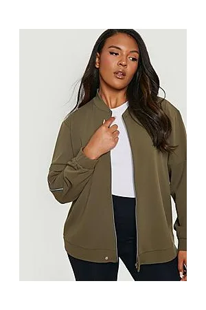 Boohoo Plus Elasticated Cuff Scuba Bomber Jacket