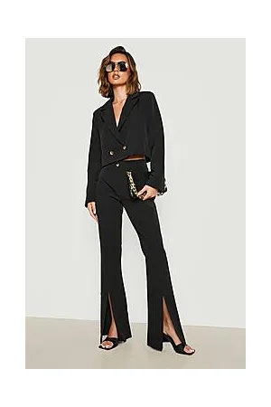 Boohoo Slim Fit Split Front Tailored Trousers