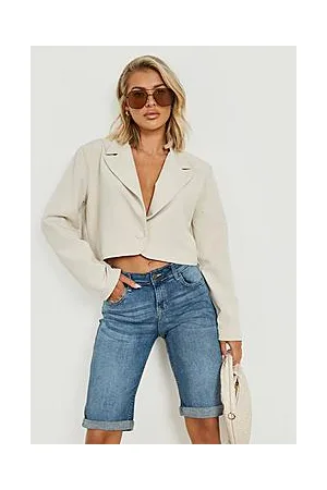 Boohoo Longer Length Denim Short