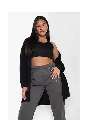 Boohoo Plus Recycled Edge To Edge Cardigan