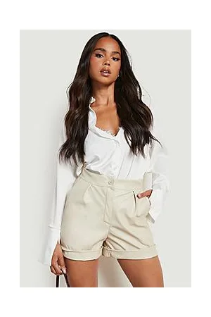 Boohoo Petite Paperbag Pu Short
