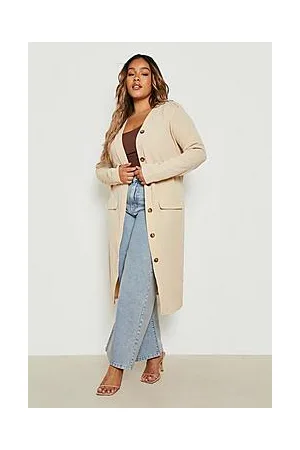 Boohoo Plus Relaxed Fit Duster Trench