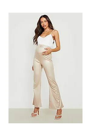 Boohoo Maternity Leather Look Flare Leggings