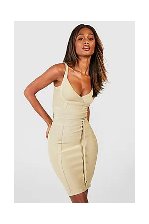 Boohoo Boutique Bandage Tie Detail Mini Dress