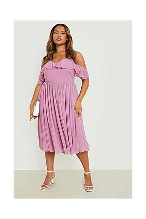 Boohoo Plus Cold Shoulder Bridesmaid Dress