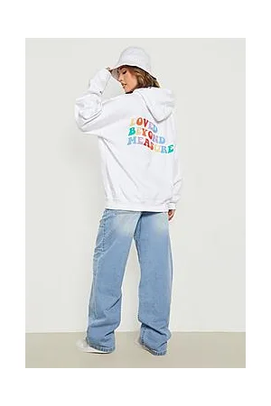 Boohoo Pride Loved Beyond Measure Oversized Hoodie