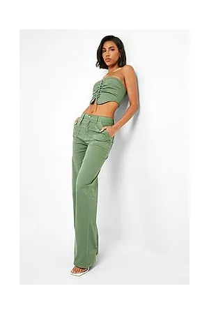 Boohoo High Waisted Cargo Jeans