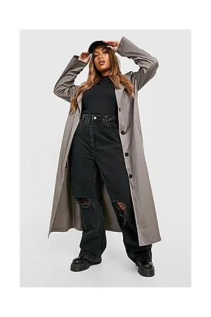 Boohoo Plus Oversized Trench Coat