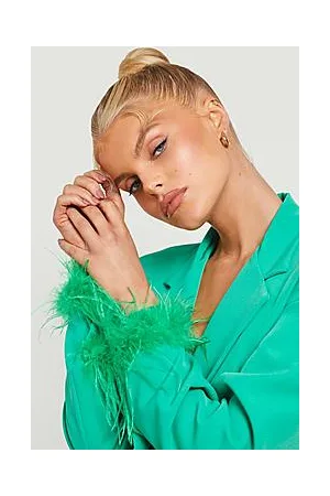 Boohoo Feather Cuffs