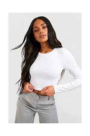 Boohoo Basic Long Sleeve Crew Neck Top