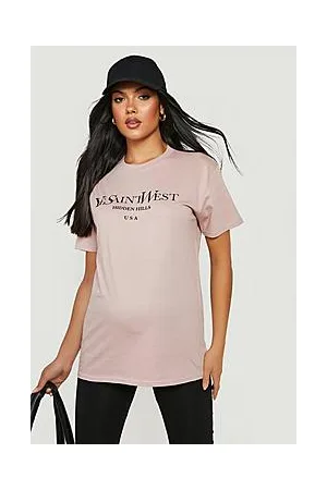 Boohoo Maternity Ye Saint West Print T-shirt