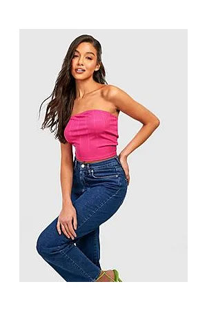 Boohoo Bandeau Bandage Corset Top