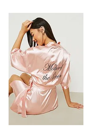 Boohoo Mother Of The Groom Satin Robe