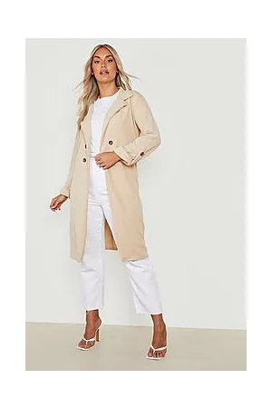 Boohoo Plus Roll Sleeve Trench