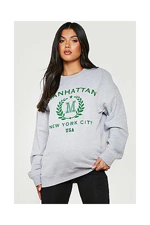 Boohoo Maternity Manhattan Oversized Sweatshirt