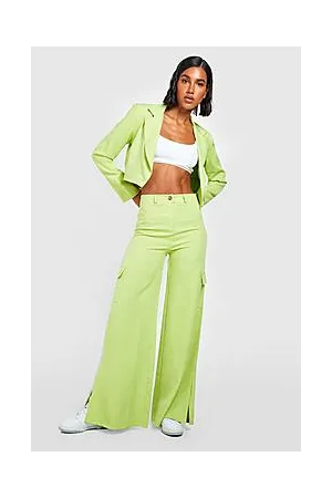 Boohoo Split Side Tailored Wide Leg Cargo Trousers