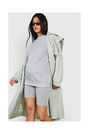 Boohoo Maternity Sweat And Cycling Short Set