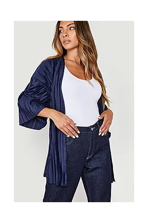 Boohoo Plisse Kimono