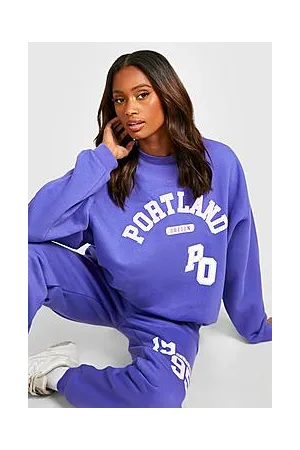 Boohoo Portland Printed Sweater Tracksuit