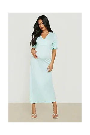 Boohoo Maternity Wrap Midaxi Dress