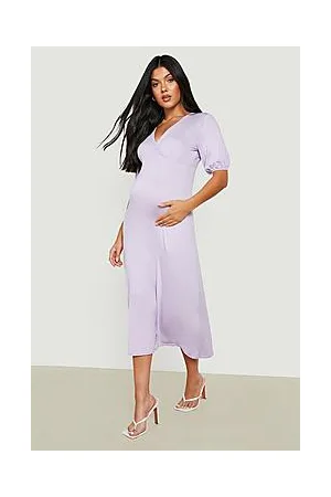 Boohoo Maternity Wrap Midaxi Dress