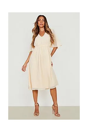 Boohoo Dobby Kimono Wrap Dress