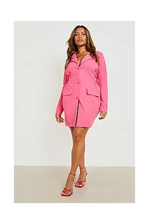 Boohoo Plus Corset Detail Blazer Dress