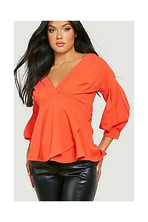 Boohoo Maternity Off The Shoulder Wrap Top